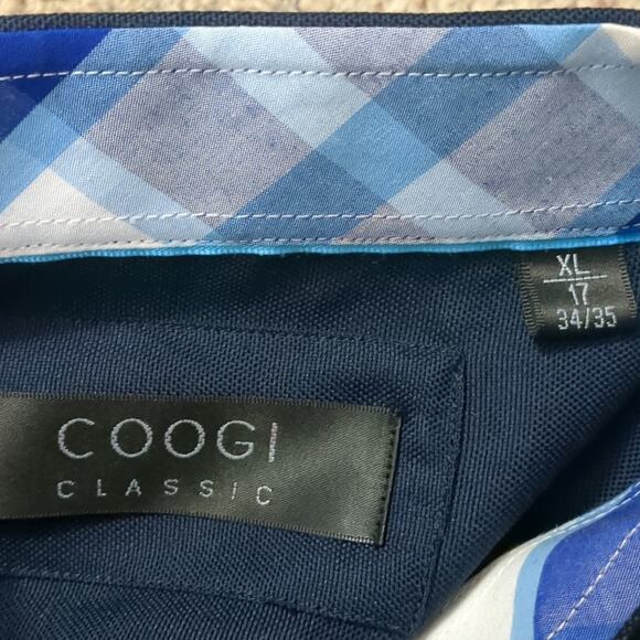 COOGI Classic Long Sleeve Button Up Shirt Men's XL / 17-34/35 Blue French Cuffs - Picture 7 of 8